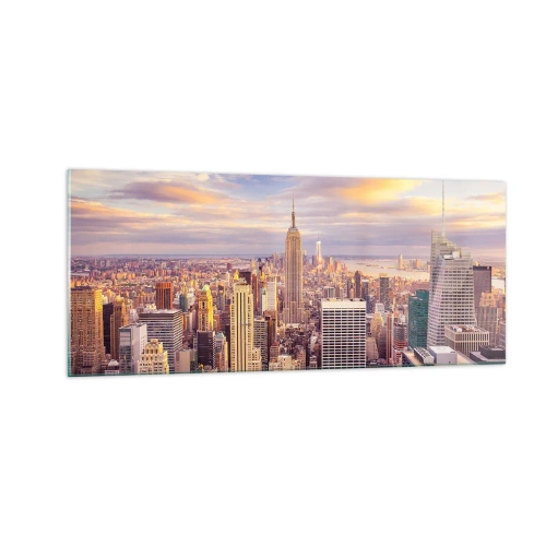 Quadro su vetro - Toccando le nuvole - 100x40 cm