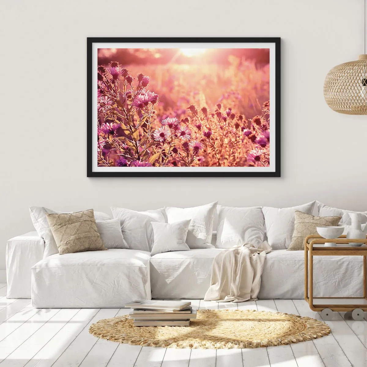 Poster in cornice nera - Prima della fine dell'estate - 50x40 cm