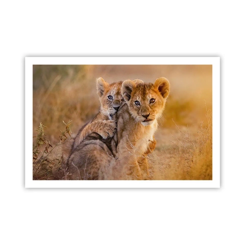 Poster - Non disturbare! Giochiamo - 91x61 cm