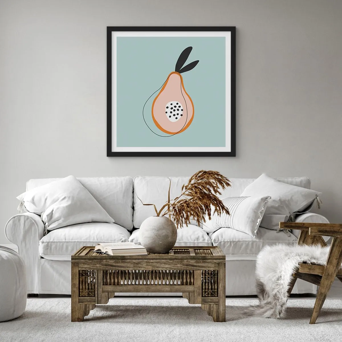 Poster in cornice nera - Penetrare la natura delle cose - 30x30 cm