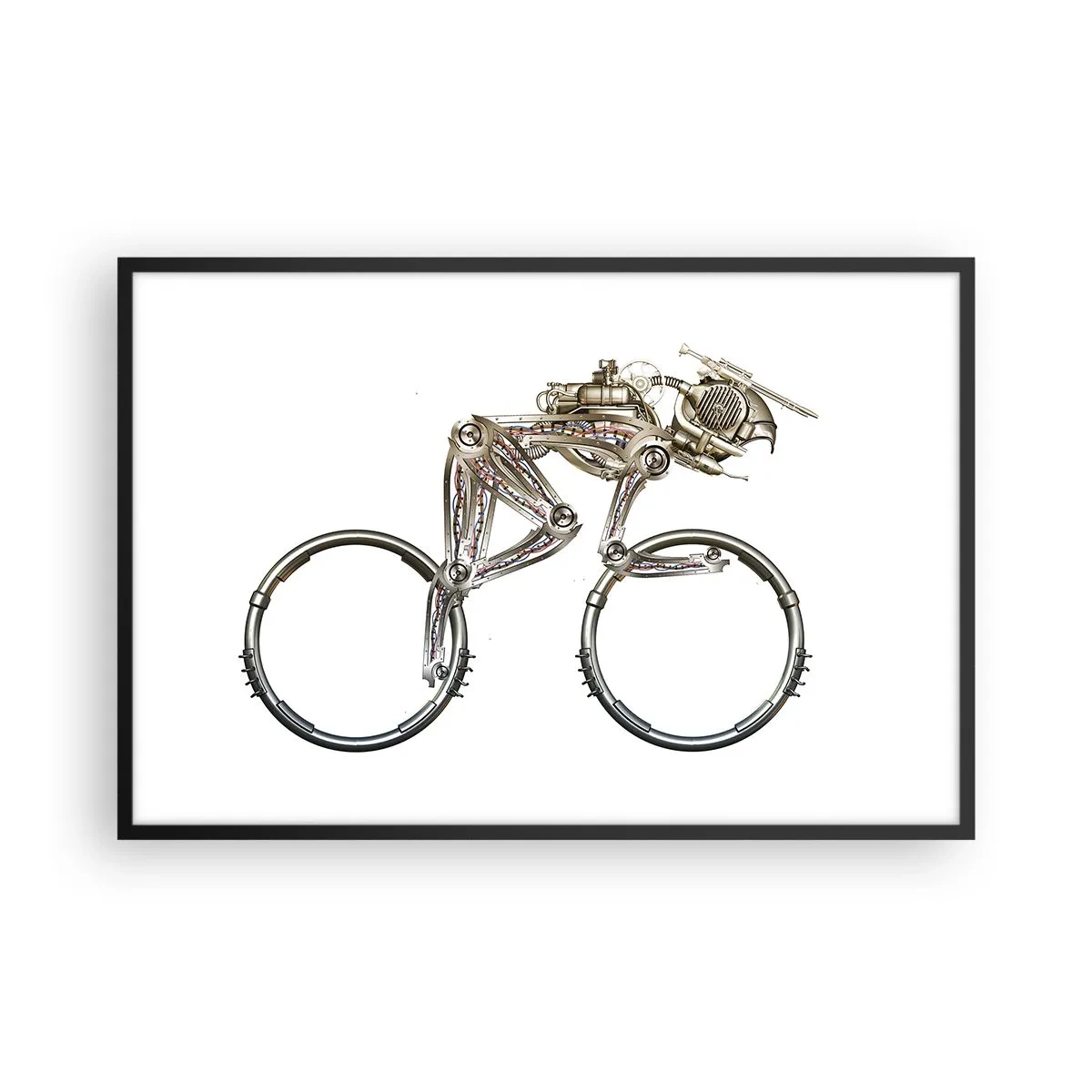 Poster in cornice nera - Macchina perfetta - 91x61 cm