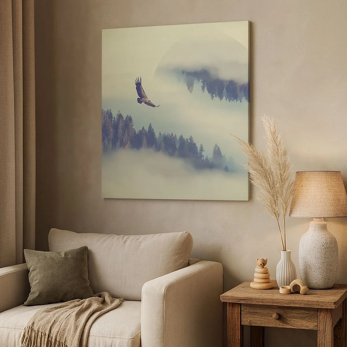 Quadro su tela - Stampe su Tela - Ho visto l'ombra dell'aquila - 30x30 cm