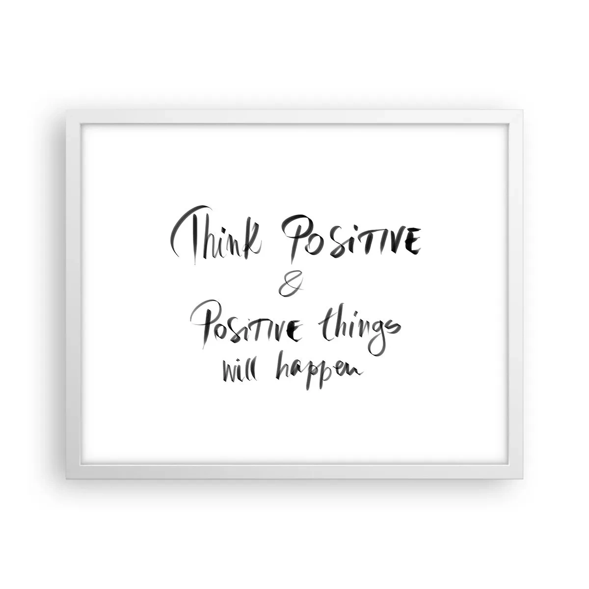 Poster in cornice bianca - Come vivere? - 50x40 cm