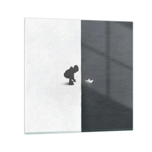 Quadro su vetro - La grande spedizione - 60x60 cm