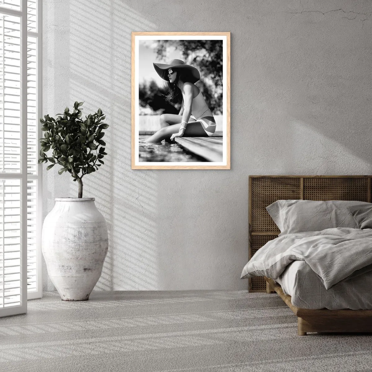 Poster in cornice rovere chiaro - Sogno estivo - 30x40 cm