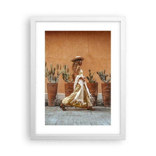 Poster in cornice bianca - In stile hippy - 30x40 cm