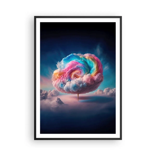 Poster in cornice nera - Il sogno del luna park - 70x100 cm