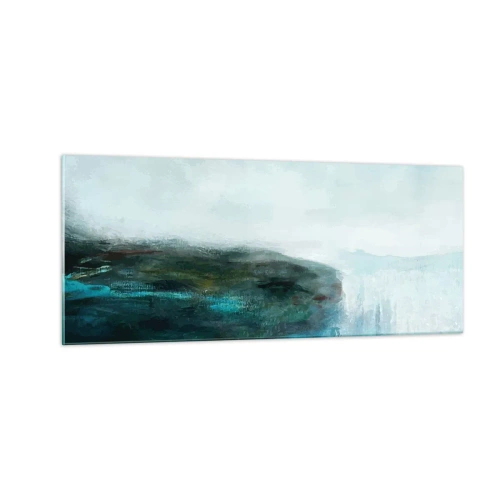 Quadro su vetro - Astrazione marittima - 100x40 cm