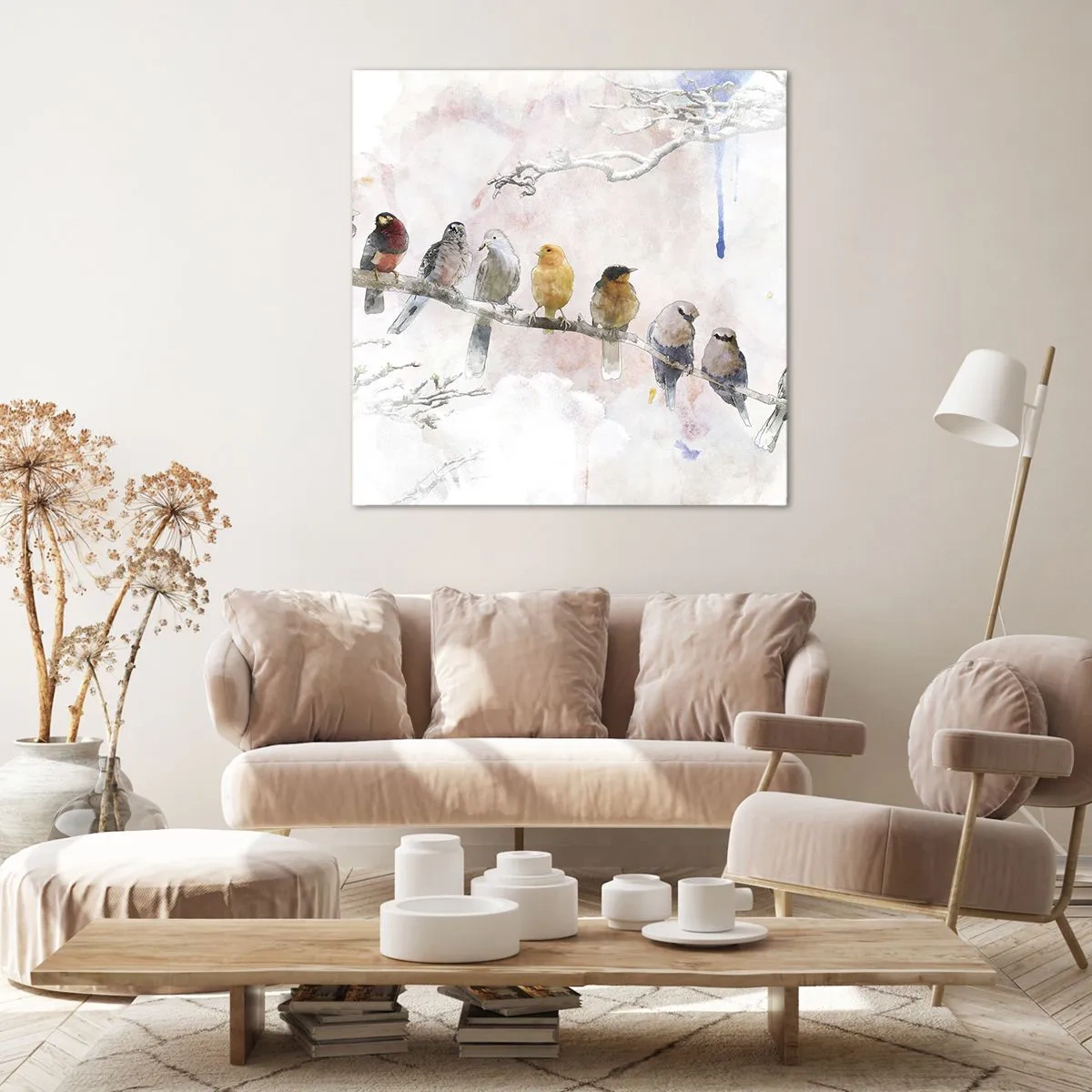 Quadro su tela - Stampe su Tela - Incontro alato - 30x30 cm