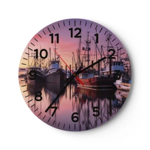 Orologio da parete - Orologio in Vetro - Prima del giorno successivo - 30x30 cm