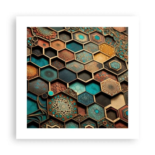 Poster - Decorazioni arabe: variazione - 40x40 cm