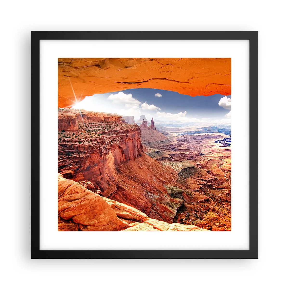 Poster in cornice nera - Scolpiti dalla natura - 40x40 cm