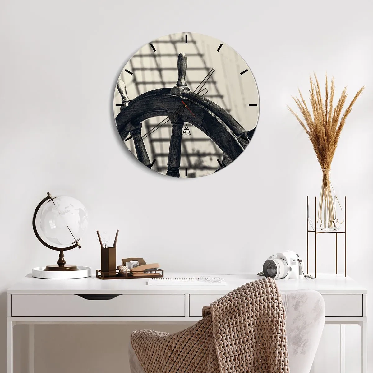 Orologio da parete - Orologio in Vetro - Racconti del mare - 40x40 cm