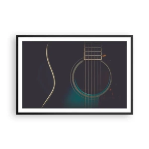 Poster in cornice nera - L'attimo prima del suono - 91x61 cm