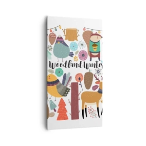 Quadro su tela - Stampe su Tela - Le feste incantate nel bosco - 55x100 cm