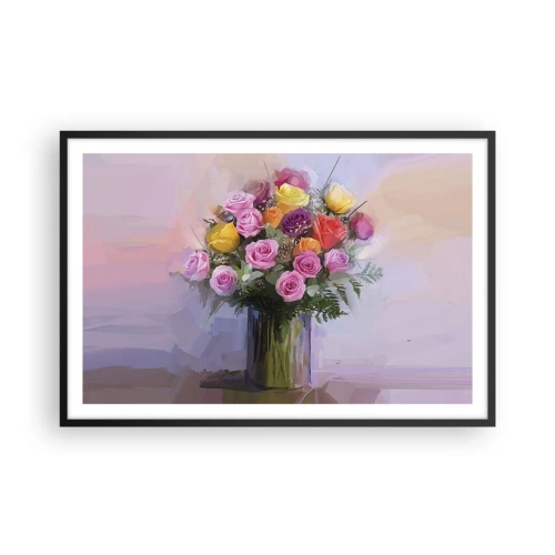 Poster in cornice nera - Bellezza immobile - 91x61 cm