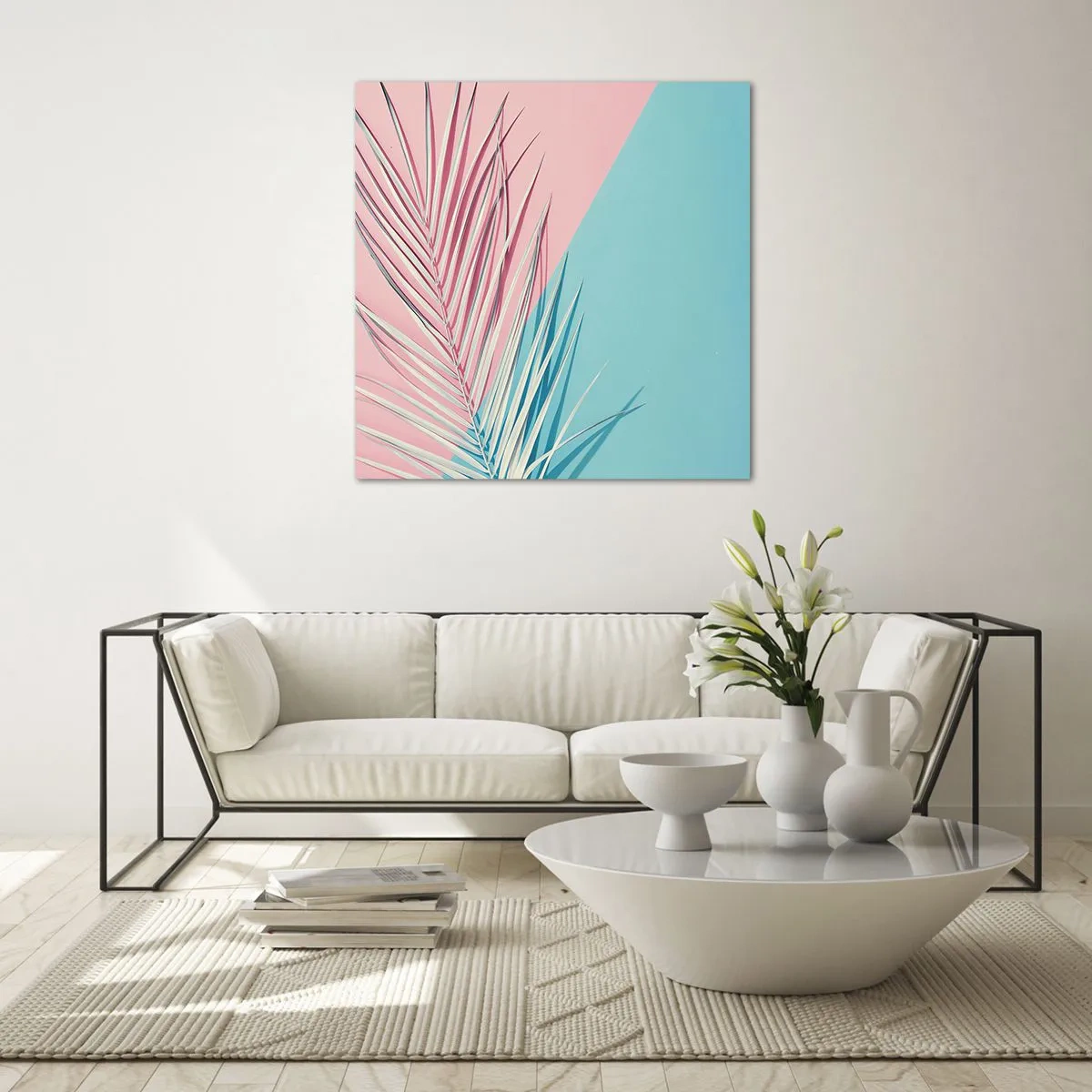 Quadro su vetro - Impressione tropicale - 30x30 cm