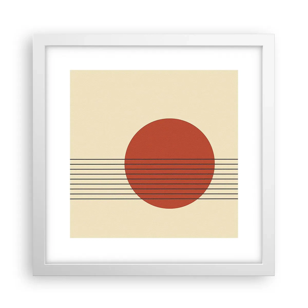 Poster in cornice bianca - Nel cerchio e oltre - 30x30 cm