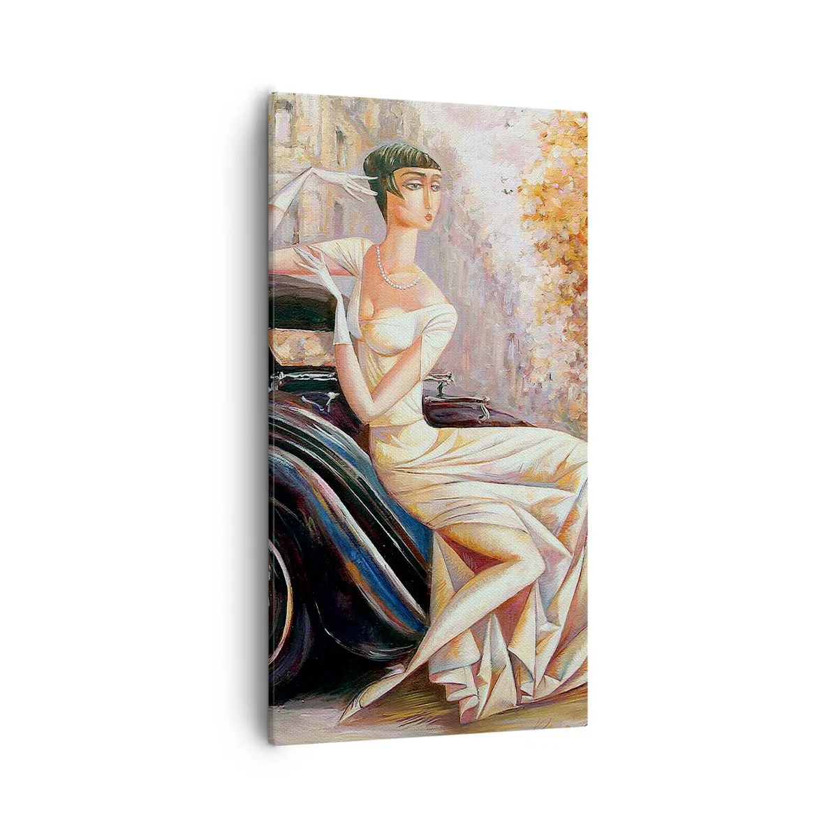 Quadro su tela - Stampe su Tela - Eleganza in stile retro - 55x100 cm