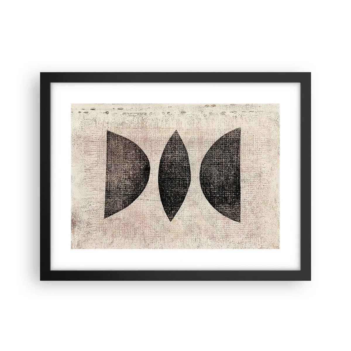 Poster in cornice nera - Astrazione etnica - 40x30 cm