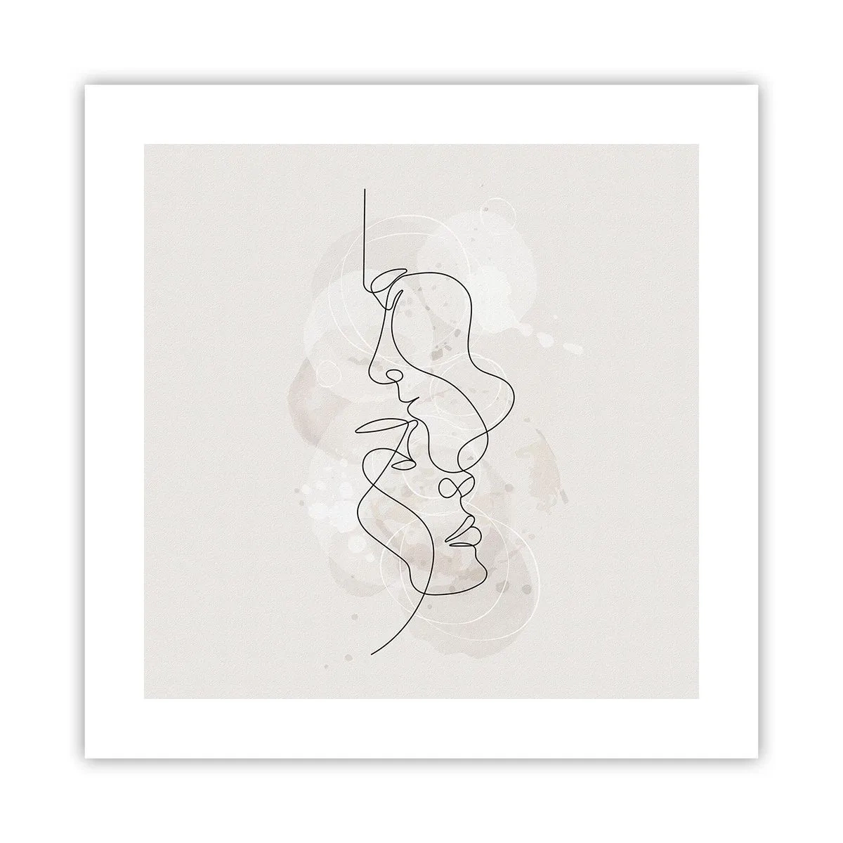 Poster - Intrecciati in un abbraccio - 40x40 cm