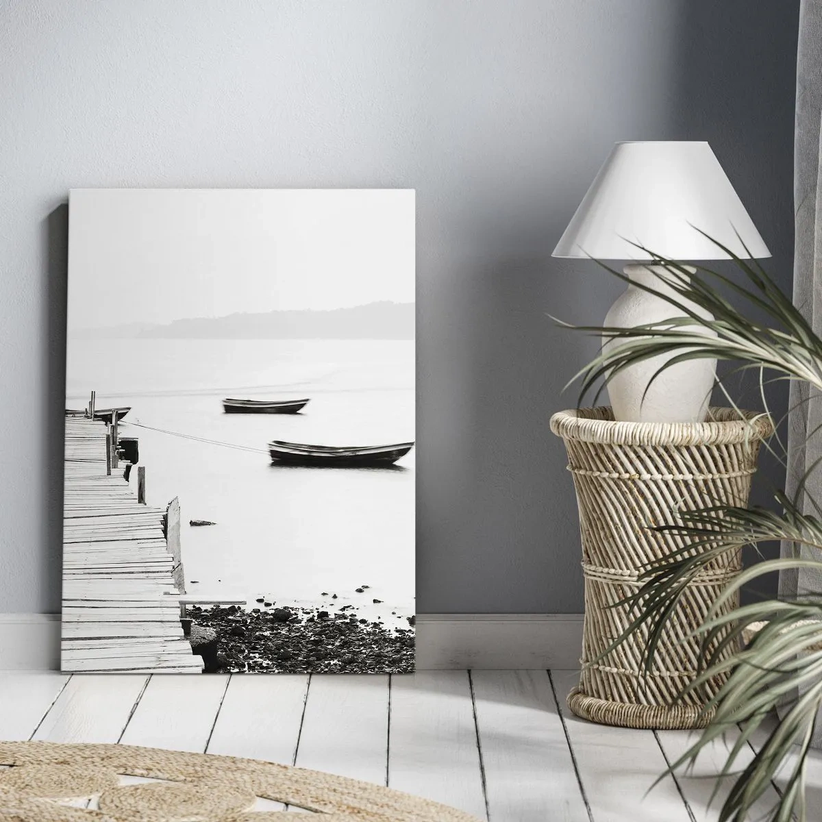 Quadro su tela - Stampe su Tela - Sull'acqua silenziosa e pura - 45x80 cm