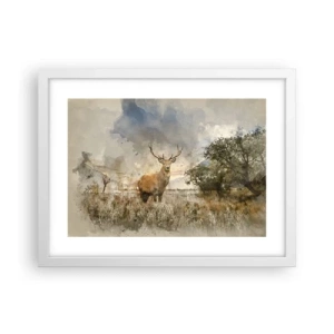 Poster in cornice bianca - Dignità - forza - maestosità - 40x30 cm