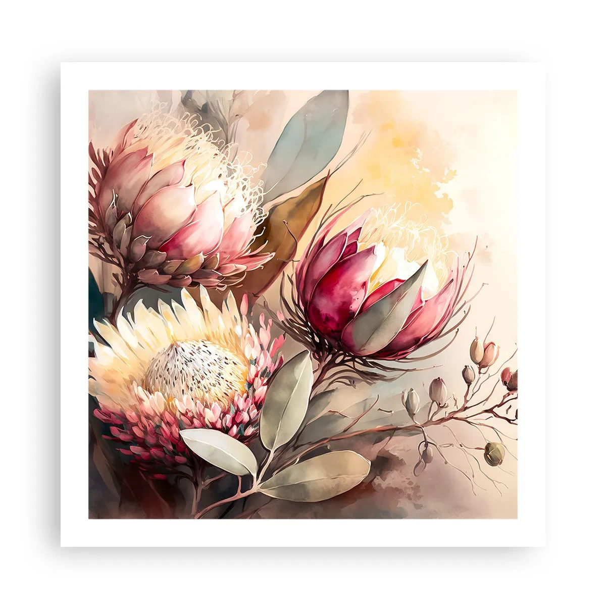 Poster - Di profilo e di fronte - 60x60 cm