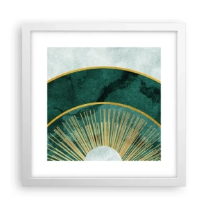 Poster in cornice bianca - Un altro sistema solare - 30x30 cm