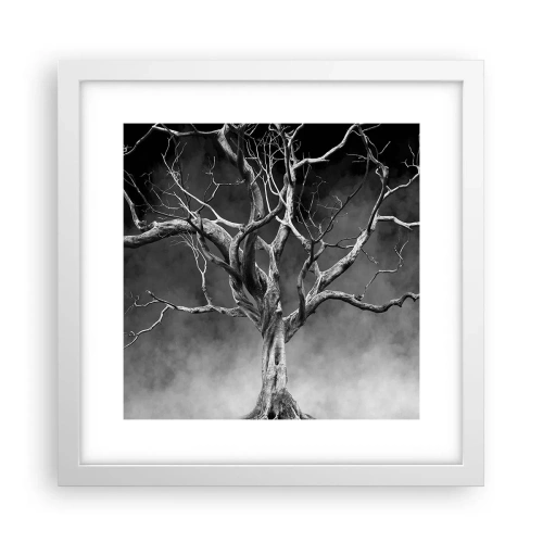 Poster in cornice bianca - Primordiale e sacro - 30x30 cm