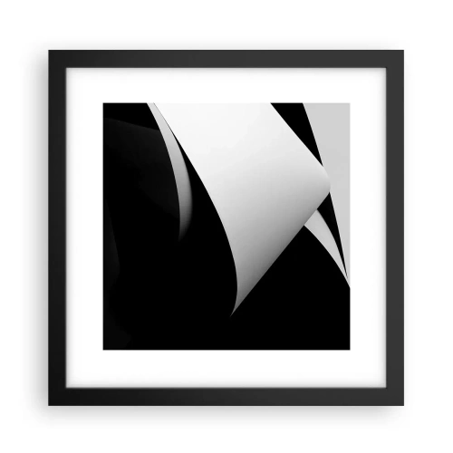 Poster in cornice nera - Piani di luce dalle profondità dell'ombra - 30x30 cm