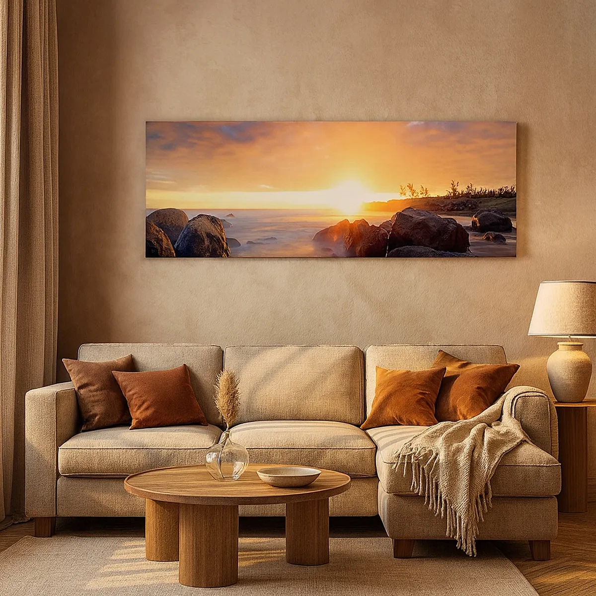 Quadro su tela - Stampe su Tela - La luminosa brezza della sera - 30x30 cm