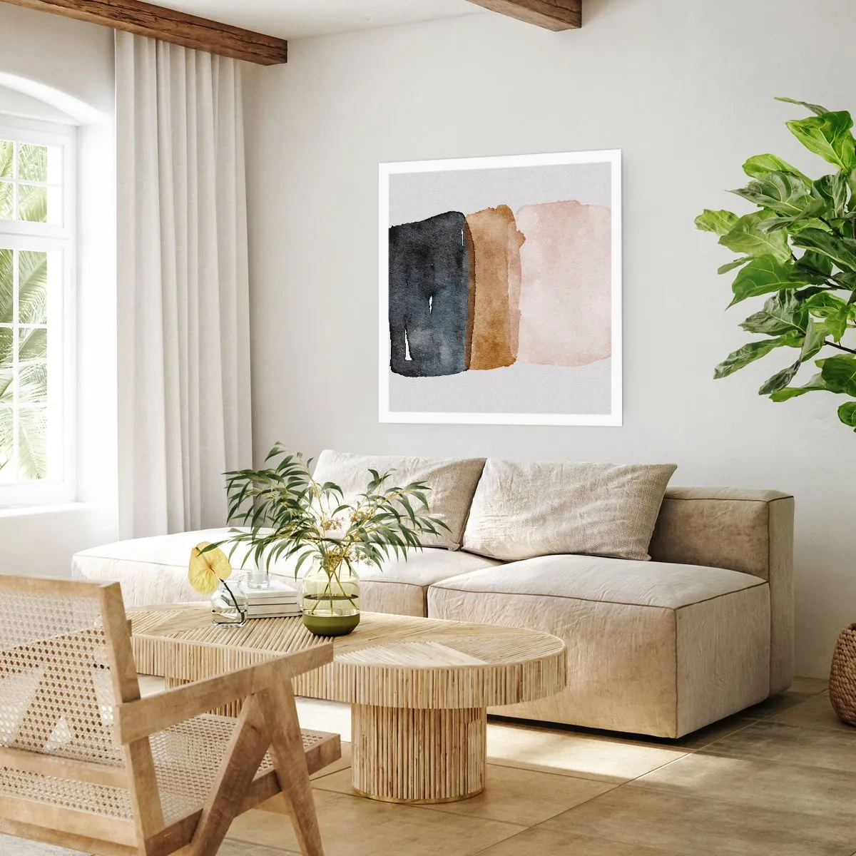 Poster - Composizione di colori della terra - 50x50 cm