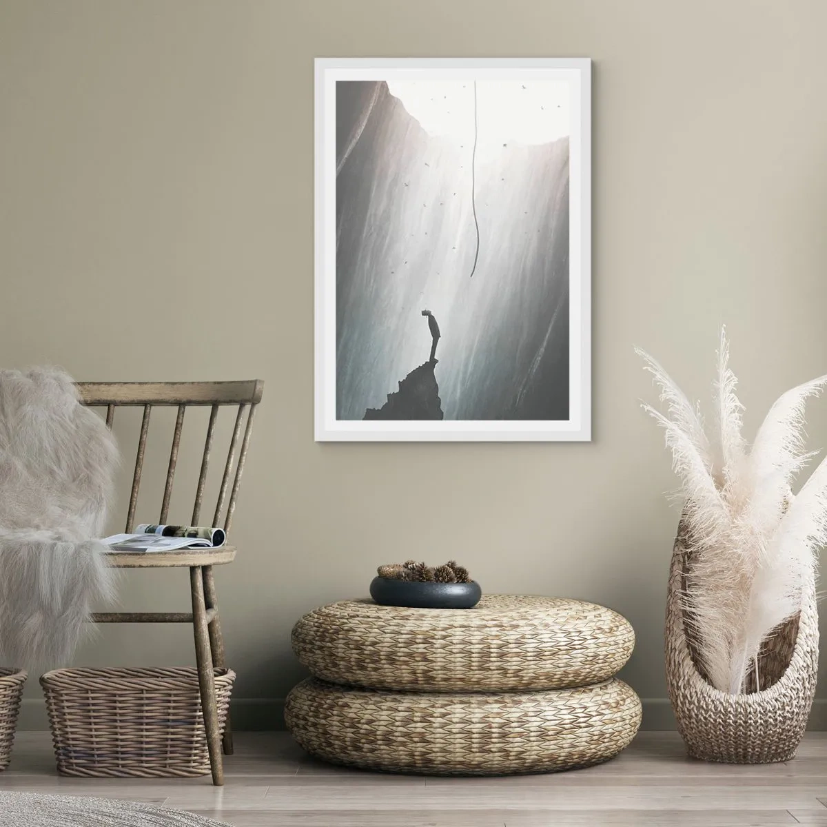 Poster in cornice bianca - C'è sempre una via d'uscita - 70x100 cm