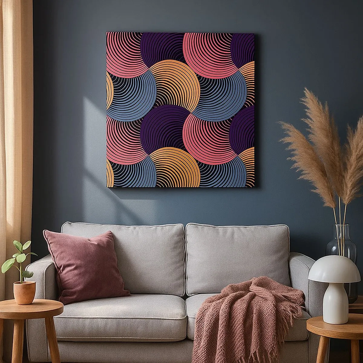 Quadro su tela - Stampe su Tela - Al ritmo delle sfere - 30x30 cm