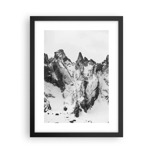 Poster in cornice nera - Cresta minacciosa di granito - 30x40 cm