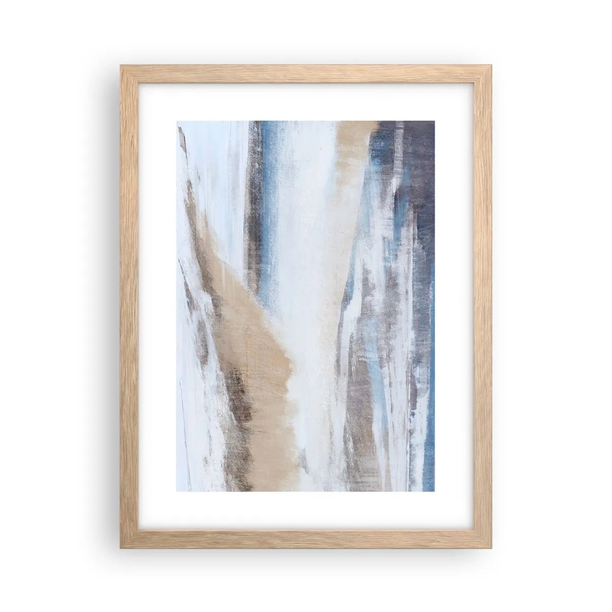 Poster in cornice rovere chiaro - Composizione invernale - 30x40 cm