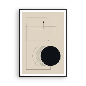 Poster in cornice nera - Composizione elastica e dinamica - 70x100 cm