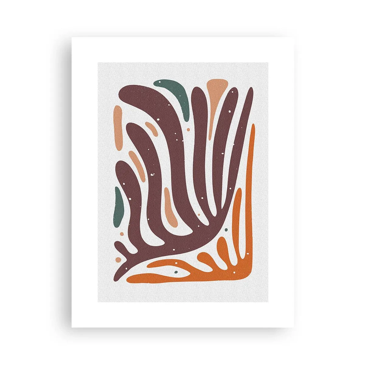 Poster - Composizione organica raggiante - 30x40 cm