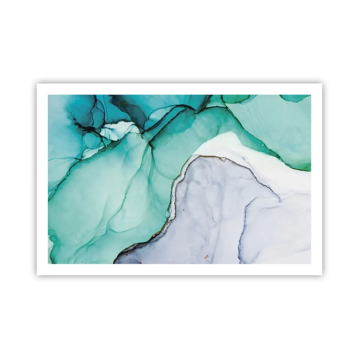 Poster - Studio in turchese - 91x61 cm