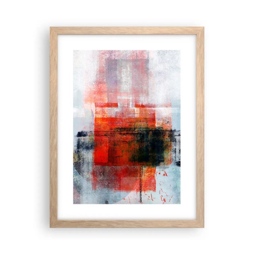 Poster in cornice rovere chiaro - Composizione arroventata - 30x40 cm