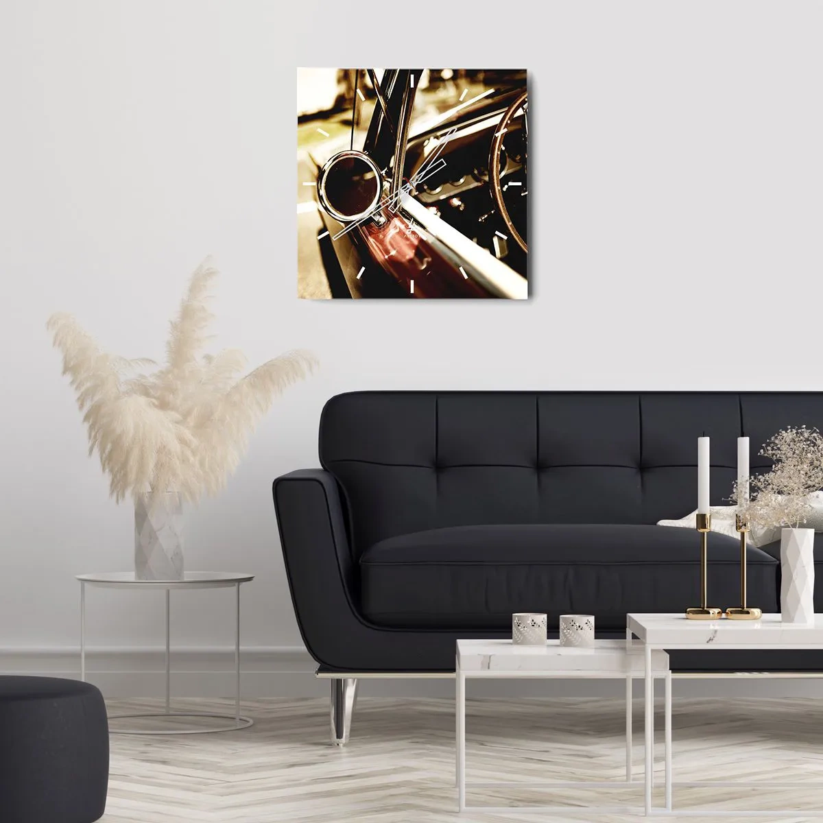 Orologio da parete - Orologio in Vetro - Auto con un'anima - 30x30 cm