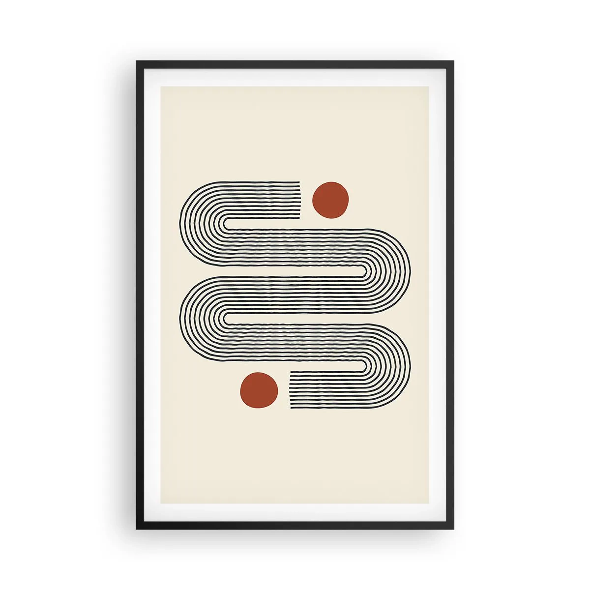 Poster in cornice nera - Dall'inizio alla fine - 61x91 cm