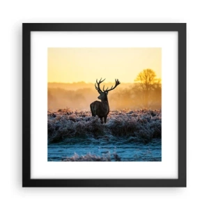 Poster in cornice nera - Incoronato nelle sue terre - 30x30 cm