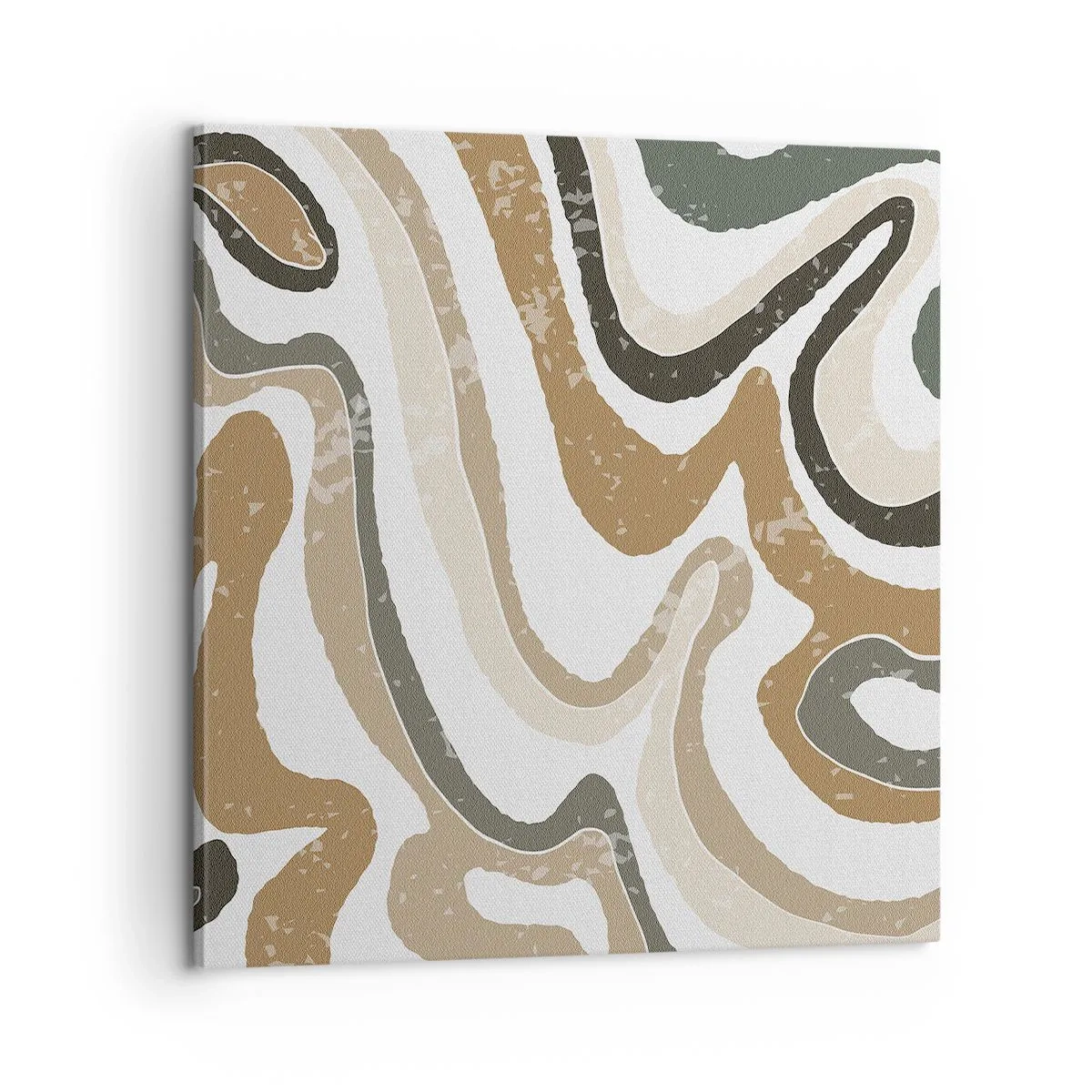 Quadro su tela - Stampe su Tela - I meandri dei colori della terra - 60x60 cm