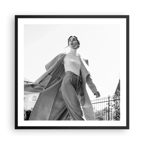 Poster in cornice nera - Vieni con me? - 60x60 cm