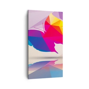Quadro su tela - Stampe su Tela - La farfalla arcobaleno - 45x80 cm