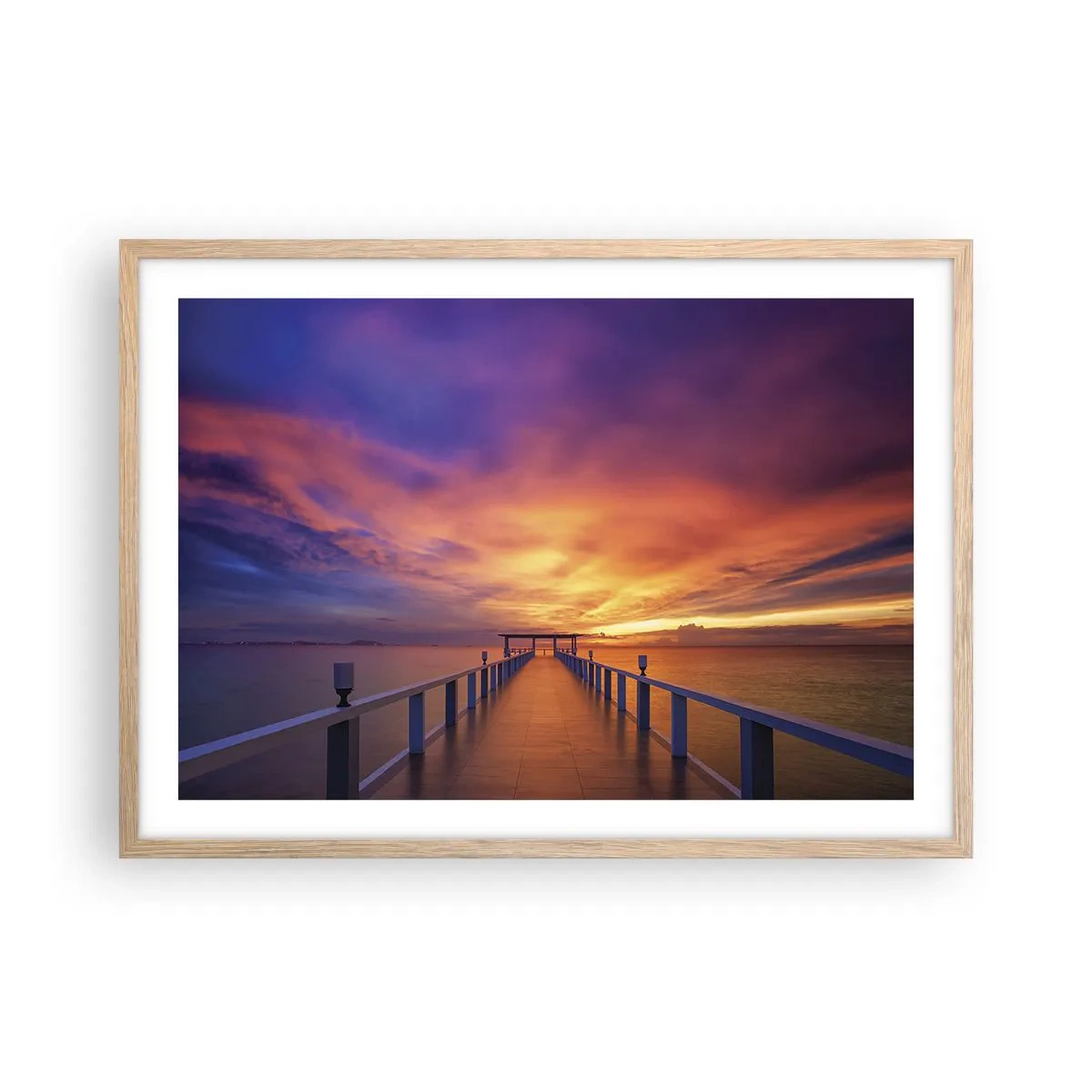 Poster in cornice rovere chiaro - Senza fine - 70x50 cm