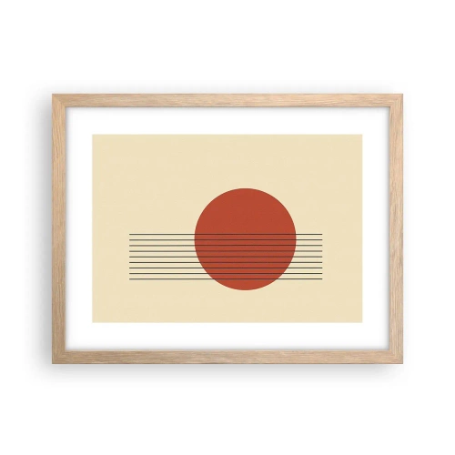 Poster in cornice rovere chiaro - Nel cerchio e oltre - 40x30 cm