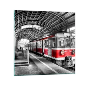 Quadro su vetro - Sarà il viaggio della propria vita? - 30x30 cm